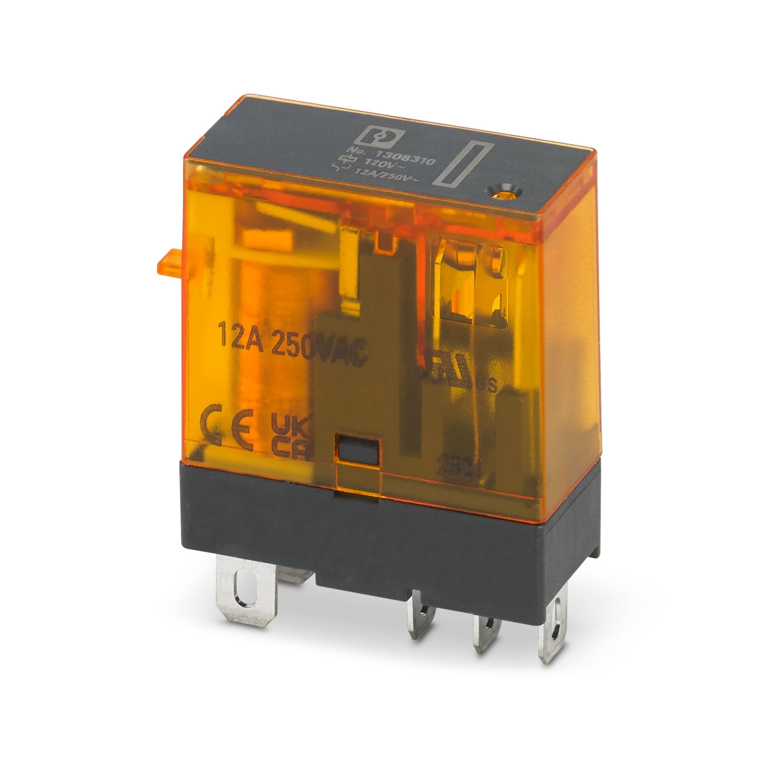 Phoenix Contact-1308310-PHOENIX, relais, relay, base, FASTON, connection